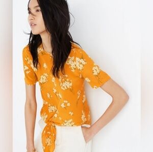 Madewell Yellow Floral Top